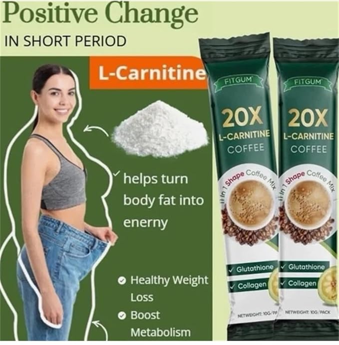 20X Collagen Chia Coffee Mix with Glutathione Japanese Technology 10 Sachets 120g