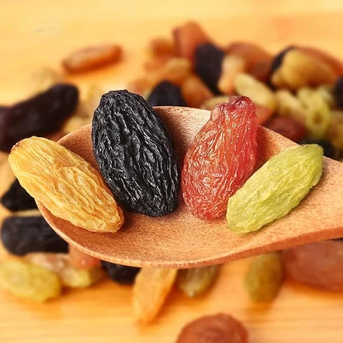 Seedless Medley Raisinsdried fruit golden raisins raisins bulk Three-color raisins raisin milk tea ingredients casual snacks17.63oz/500g