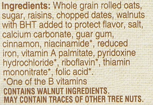 Quaker Instant Oatmeal Raisin Date &amp Walnut 1.3 Ounce 8 Count (Pack of 3)