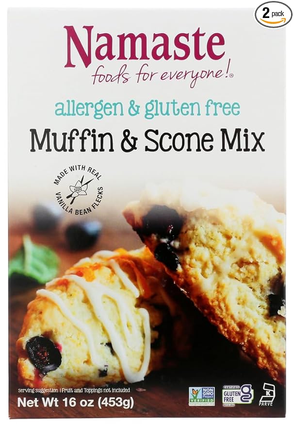 Namaste Foods Gluten Free Muffin &amp Scone Mix -- 16 oz - 2 pc