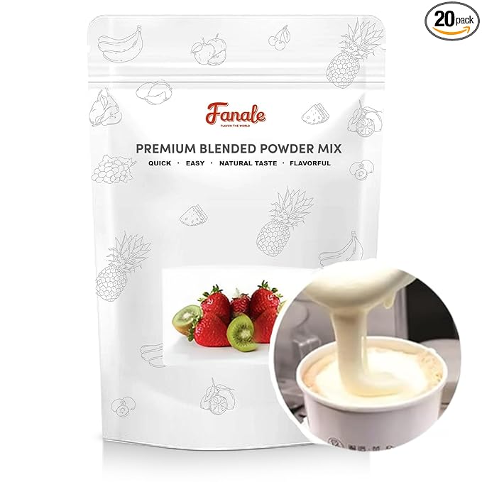 Fanale Premium Mochi puff Bubble Tea Flavoring Powder | Perfect for Baking Smoothies Desserts and Drinks | Instant Flavoring Powder for Boba Milk Tea - 2.2 Pounds (Pack of 1)