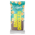 FlapJack Handmade Oat Bar - Premium English Oats (42-47%) | High Fiber Slow-Release Energy | Vegetarian Friendly | Made in Hungary by S.P.I.N. | 15pcs x 100g Banana Chocolate