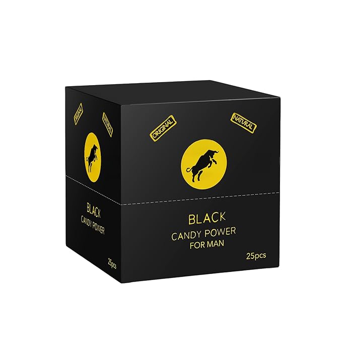Pure Honey Candy with Black Seed Ginseng &amp Natural Herbs For Male Full Box of 25 Count