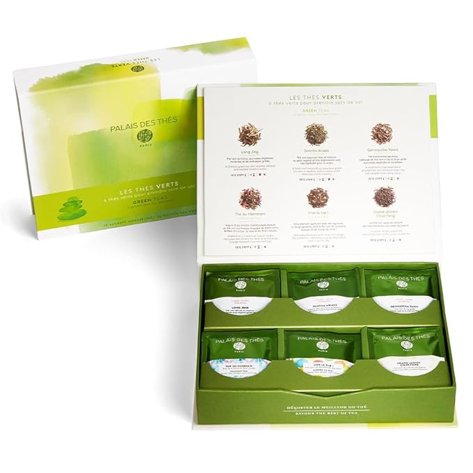 Palais des Thés - Green Teas Gift Box - 36 Assorted Premium Tea Bags