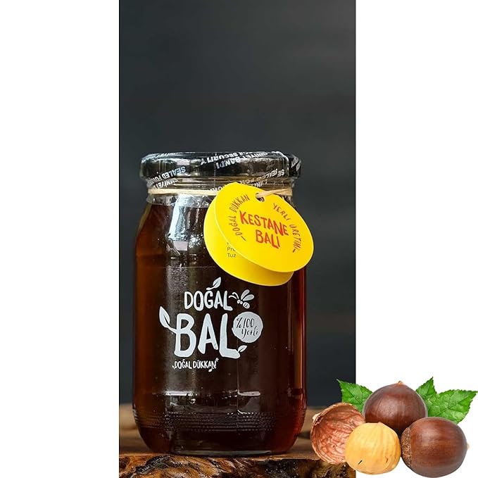 Natural Giresun Highlands Chestnut Honey Organic Additive-Free Authentic Turkish Product (500g/17.6 fl oz) - PACK OF 3