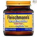 Fleischmann's Bread Machine Yeast Also Ideal for All Rapid Rise Recipes Equals 16 Envelopes 4 oz Jar (Pack of 2)