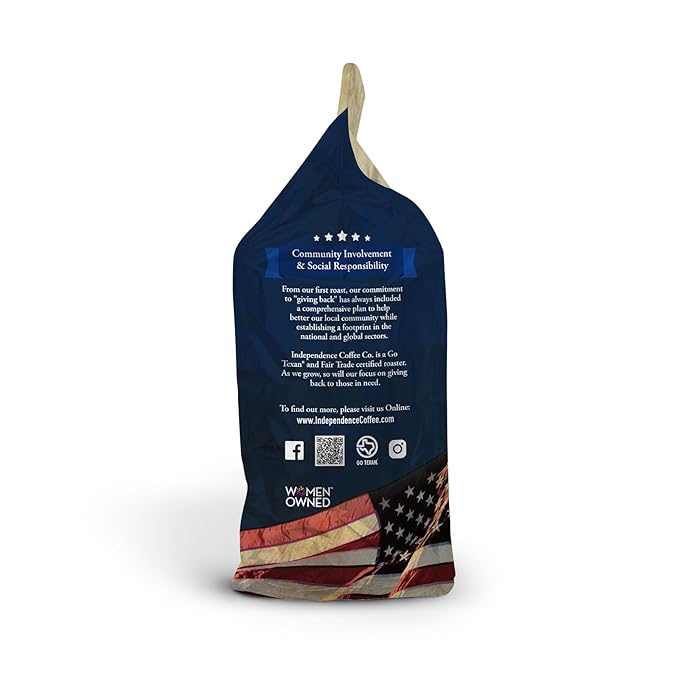 Independence Coffee Co. Earlywine Breakfast Blend Medium/Dark Roast Whole Bean Coffee 24 Ounce Bag (Packaging May Vary)