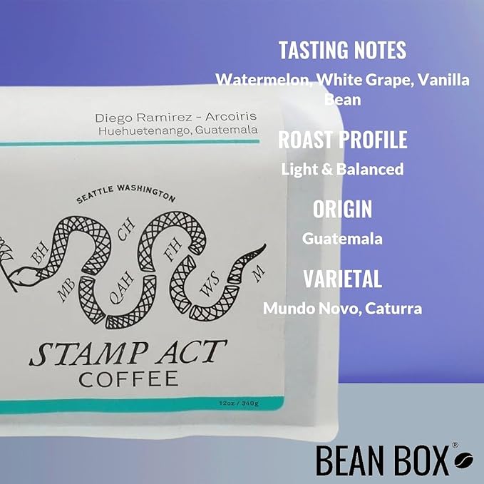 Diego Ramirez Guatemala - Roasted by Stamp Act - Whole Bean Coffee - 2 Pound Bag