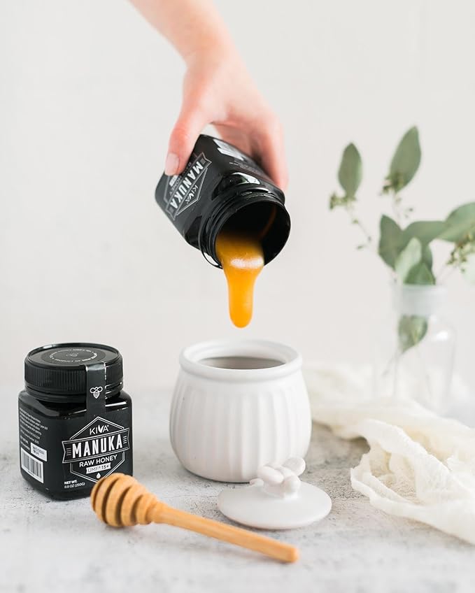 Kiva Raw Manuka Honey - Certified UMF 15+ MGO 514+ 100% Pure Genuine New Zealand Non-GMO Traceable (8.8oz/250g Bottle)
