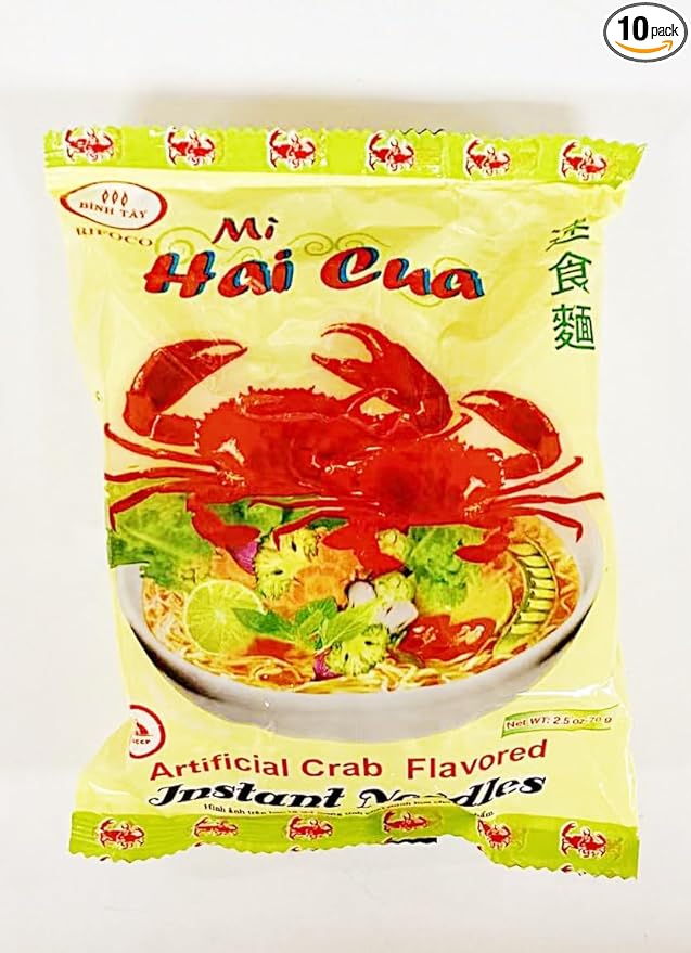 Artificial Crab Flavored Instant Noodles 2.8 oz10 Packs