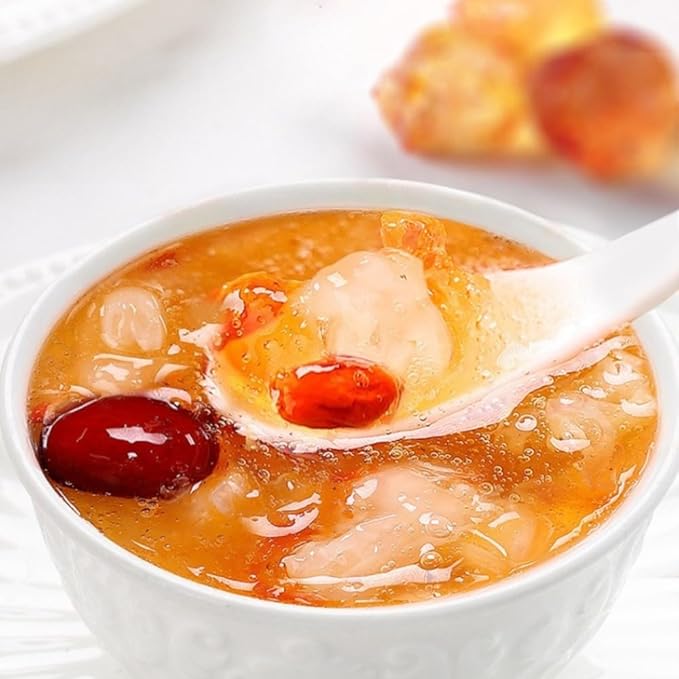 Pure Peach Gum Snow Swallow &amp Saponin Rice Kernel Combo No Impurities Natural Edible Nourishing Ingredients Ready for Stewing Dessert &amp Drinks (250g Peach Gum)
