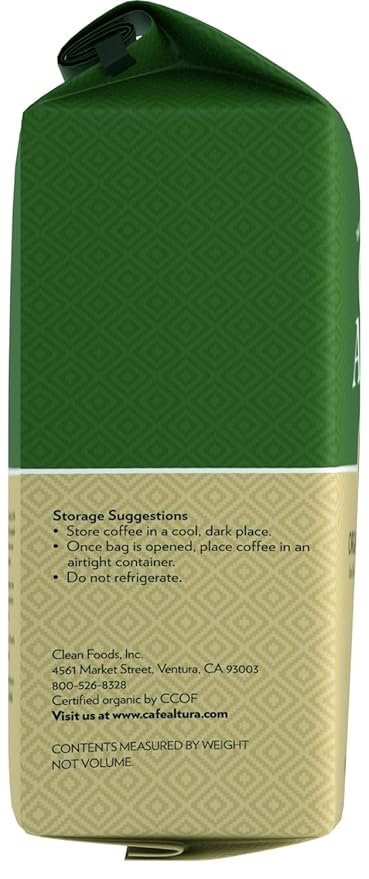 Café Altura Breakfast Blend Medium Roast Organic Whole Bean Coffee 10 oz Bag (Pack of 3)