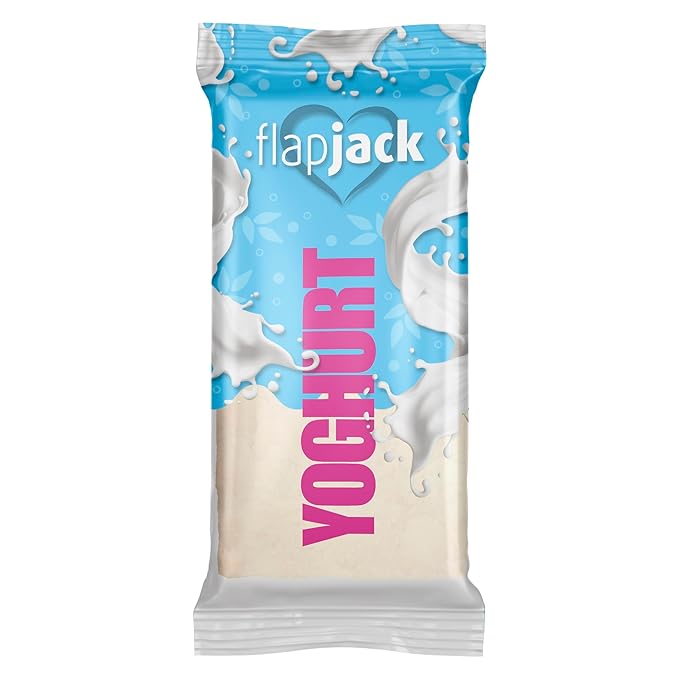 FlapJack Handmade Oat Bar - Premium English Oats (42-47%) | High Fiber Slow-Release Energy | Vegetarian Friendly | Made in Hungary by S.P.I.N. | 15pcs x 100g Yogurt