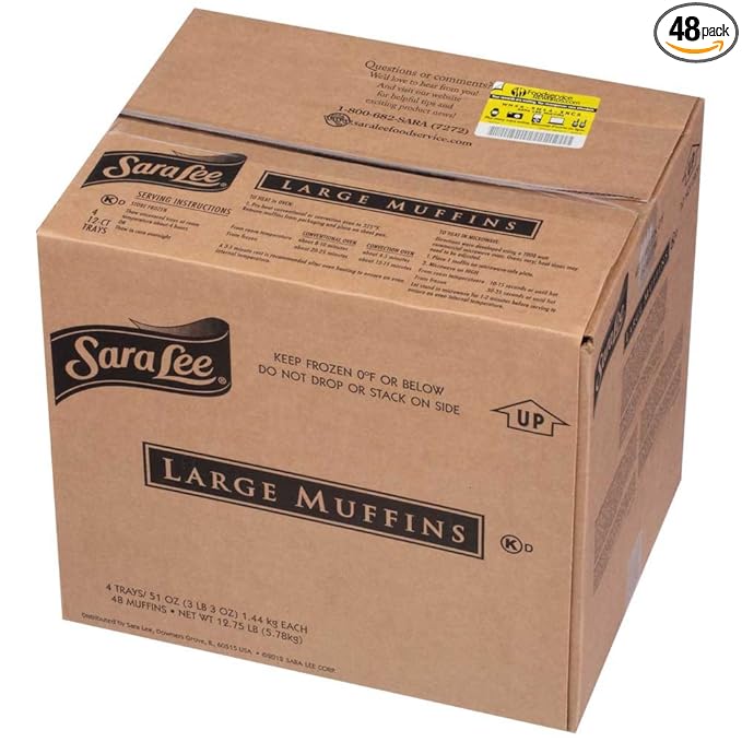 Chef Pierre Large Blueberry Muffin 4.25 Ounce -- 48 per case.