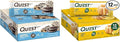 Quest Nutrition Dipped Chocolate Cookies &amp Cream Protein Bars High Protein Low Carb Gluten Free &amp Lemon Cake Protein Bars High Protein Low Carb Gluten Free 12 Count
