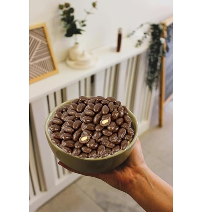 Nuts To You Sugar-Free Milk Chocolate Almonds – 12 oz Resealable Bag No Sugar Added Snack Premium Roasted Almonds Coated in Creamy Milk Chocolate Guilt-Free Treat