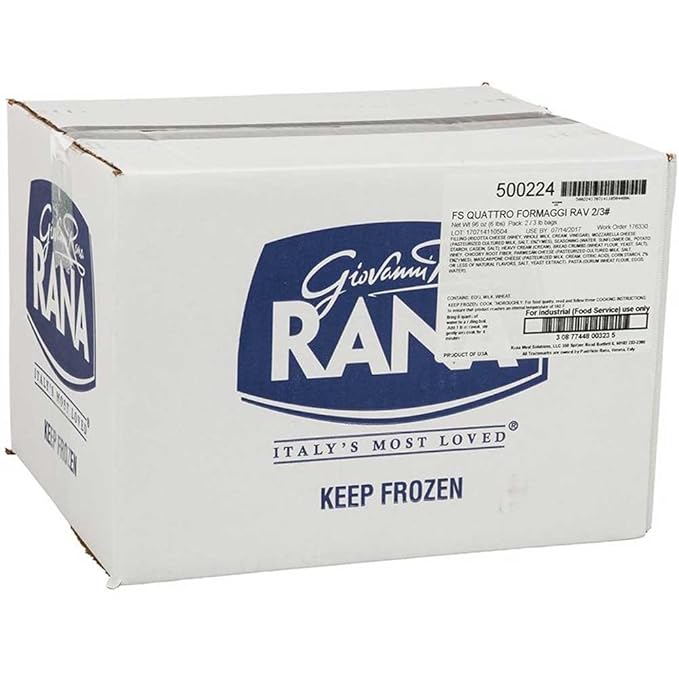 Rana Quattro Formaggi Ravioli 3 Pound -- 2 per case.