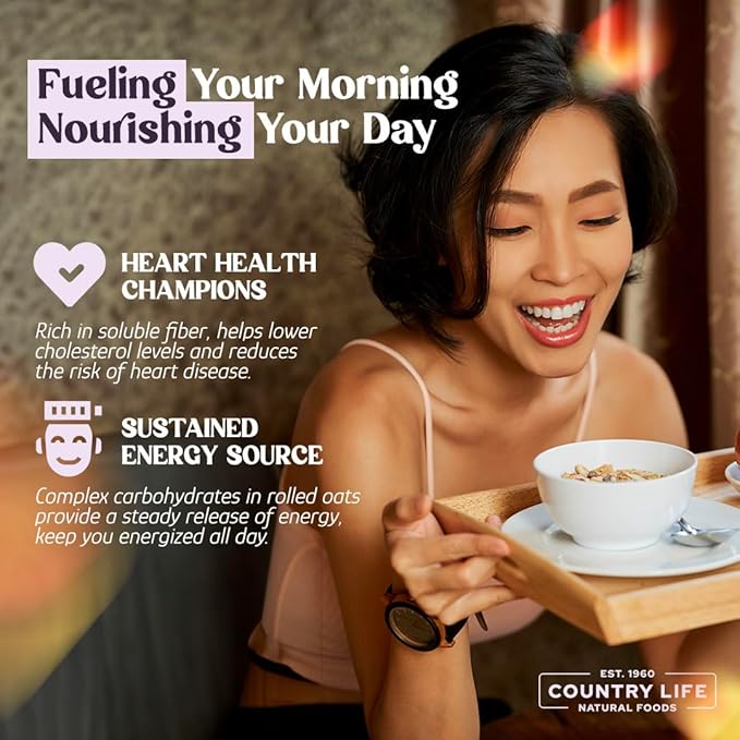 Regular Rolled Oats Organic Bulk Oatmeal Breakfast Food Non-Gmo High Fiber (50 Pounds)