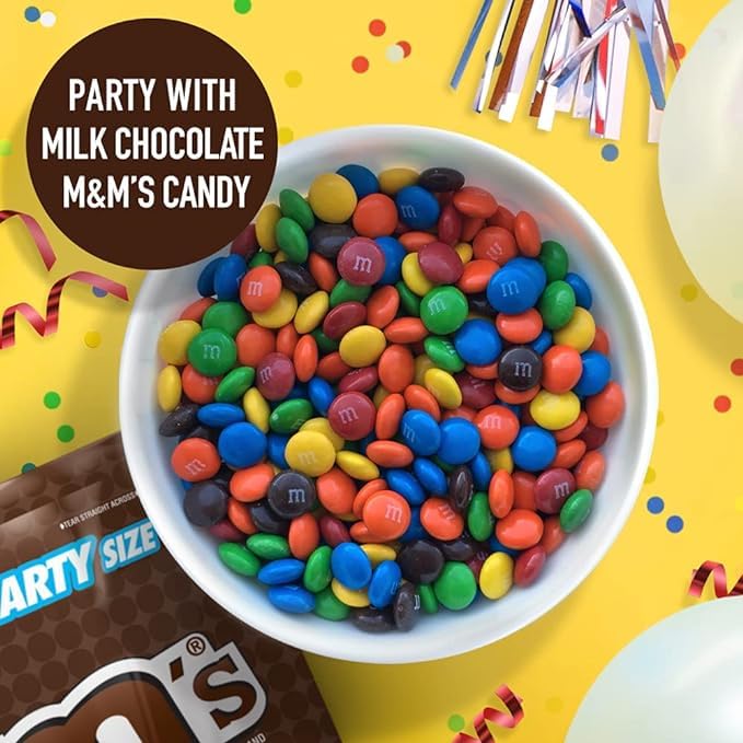 M&ampM Milk Chocolate Candy - Bulk Chocolate Candy Delicious and Colorful Candy for Party Bags – (2 LB. Milk Chocolate)