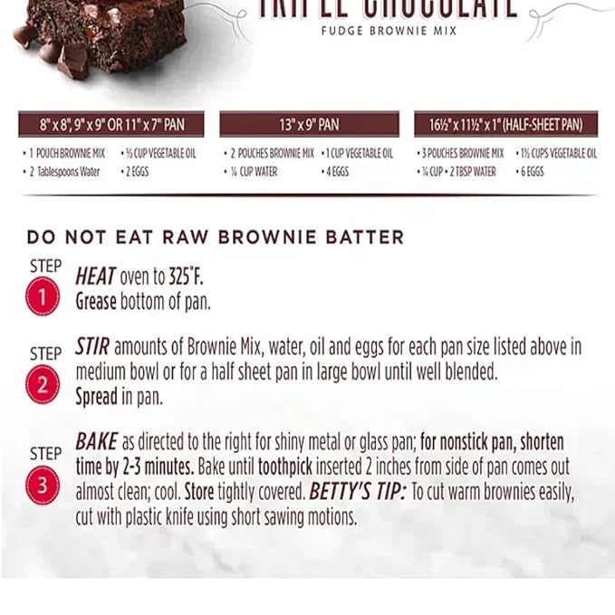 Chocolate Fudge Brownie Mix 20 oz 4 Pack (1 Pack)