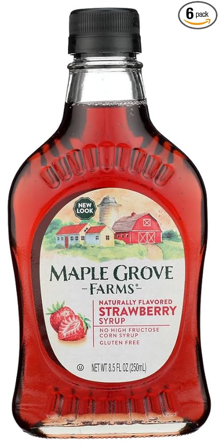 Maple Grove Farms Strawberry Syrup 8.5 Ounce -- 6 per case. by Maple Grove Farms