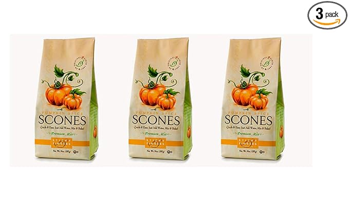 Sticky Fingers Bakeries Scone Mix Pumpkin Spice 15-Ounce (Pack of 3)