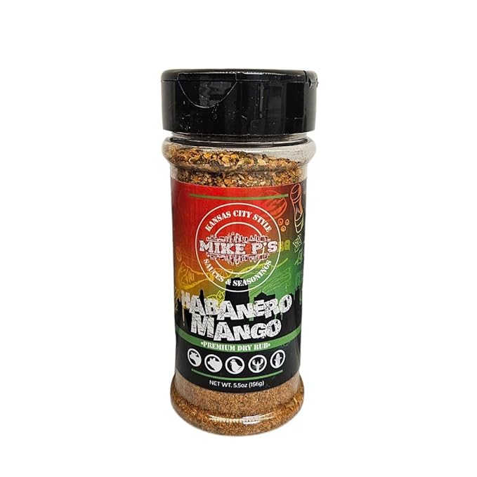 Mike P's Kansas City BBQ Seasoning and Rubs 5oz (2 Pack Habanero Mango)