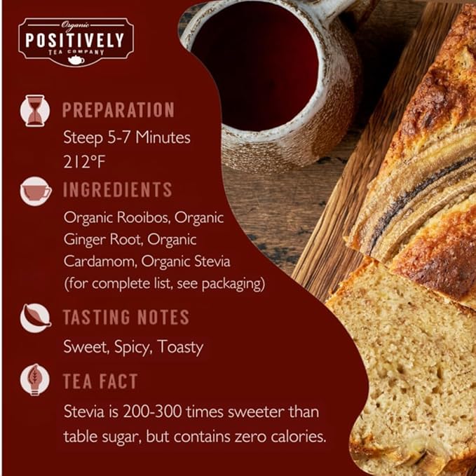 Organic Positively Tea Company Chai Tea Sampler Loose Leaf 4 Ounce 3 Pack