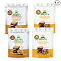 JOJO's Dark Chocolate Peanut Butter and Hazelnut Variety Pack Healthy Snack Low Sugar Low Carb Gluten Free Non GMO Paleo &amp Keto Friendly Made with Plant Based Hemp Protein Vegan (4 Count)