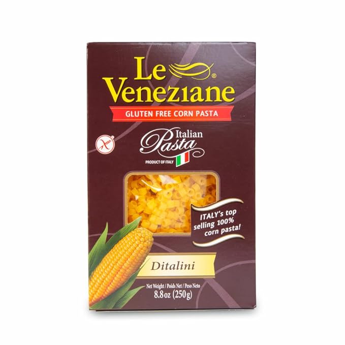 Le Veneziane - Italian Ditalini Pastina [Gluten-Free] (4)- 8.8 oz. Pkgs