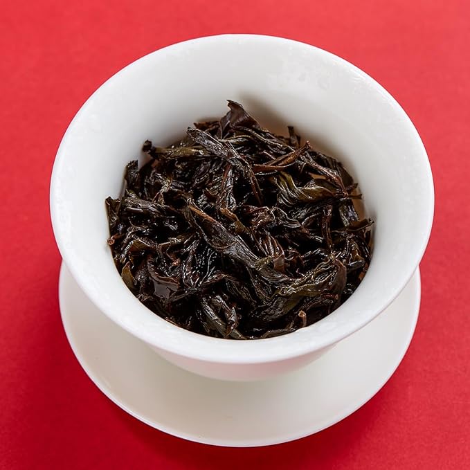 BAMATEA Premium Da Hong Pao Oolong Tea Loose Leaf - Fujian Wuyi Rock Oolong Tea Dahongpao Big Red Robe - High Mountain Chinese Tea 1.76oz (50g)