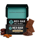 NEX-BAR Dark Cacao Boost Protein Bars - 8 Pack (19G Protein) No Added Sugar No Artificial Sweeteners