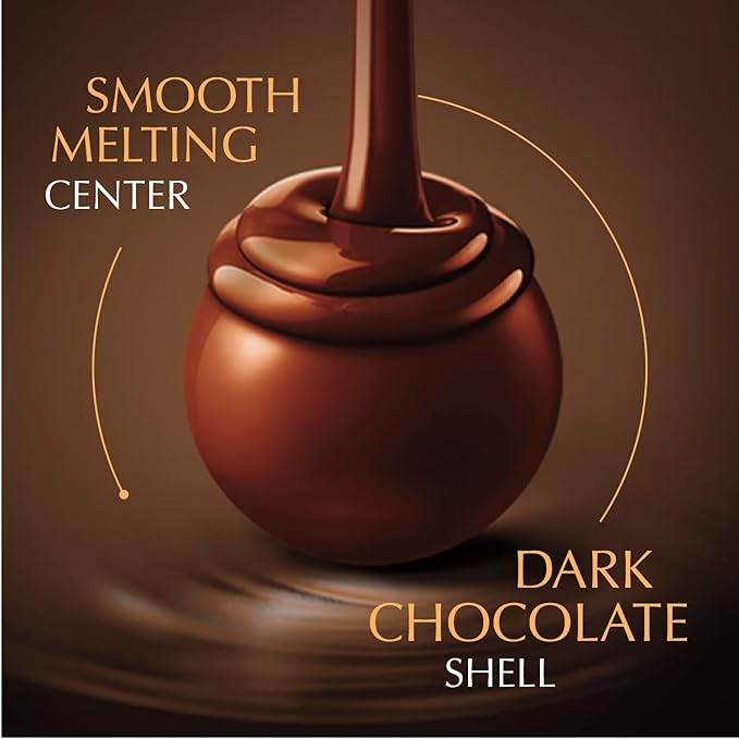 Lindt LINDOR 70% Extra Dark Chocolate Truffles Dark Chocolate Candy with Smooth Melting Truffle Center Great for Gift Giving 5.1 oz. Bag (6 Pack)