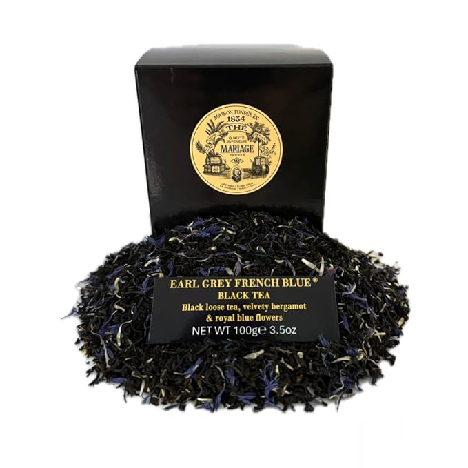 Mariage Freres Earl Grey French Blue Black Tea 100g 3.5oz Loose Tea (1 Pack)