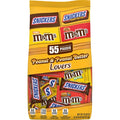 SNICKERS &amp M&ampM'S Peanut &amp Peanut Butter Lovers Fun Size Chocolate Candy Variety Mix 32.2-Ounce 55-Piece Bag