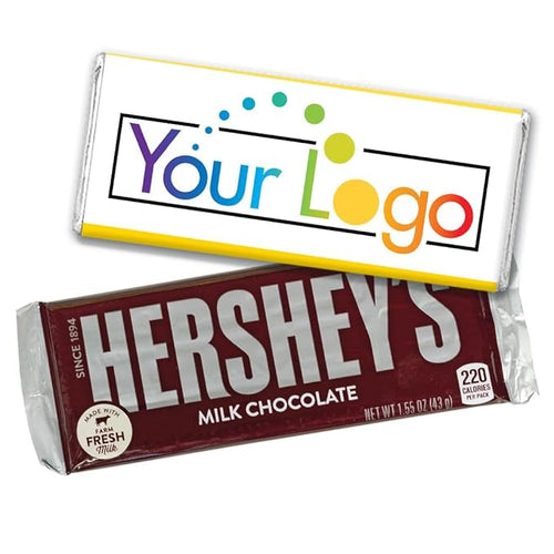 50 Pcs Personalized Candy Promotional Products Add Your Logo Chocolate Bars - Yellow