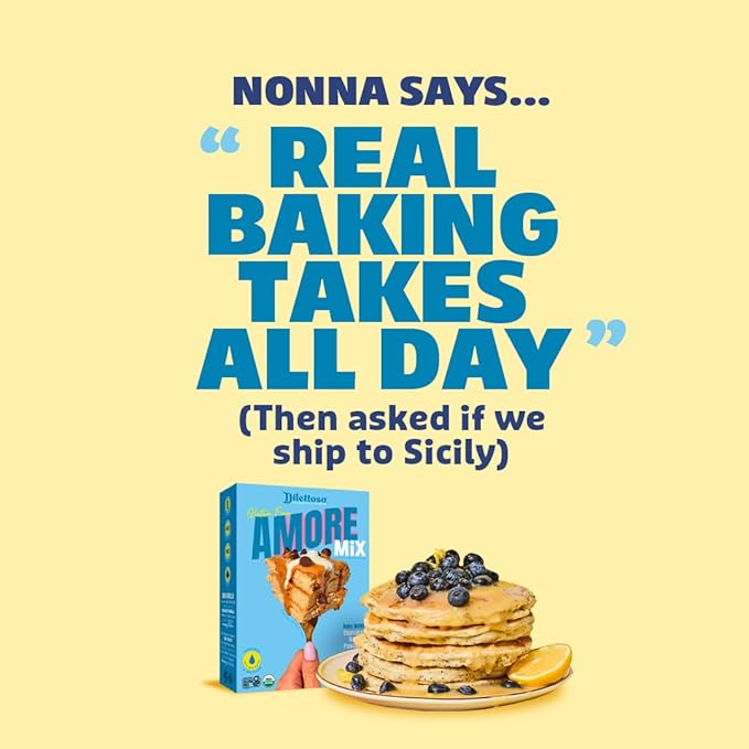 Dilettoso's Organic Gluten-Free Oat Flour Baking Mix | Variety Pack: Vanilla Chocolate and Wild Blueberry | Pancakes Waffles Cupcakes Brownies and Cookies | 10oz AMORE Mix (3 Boxes)