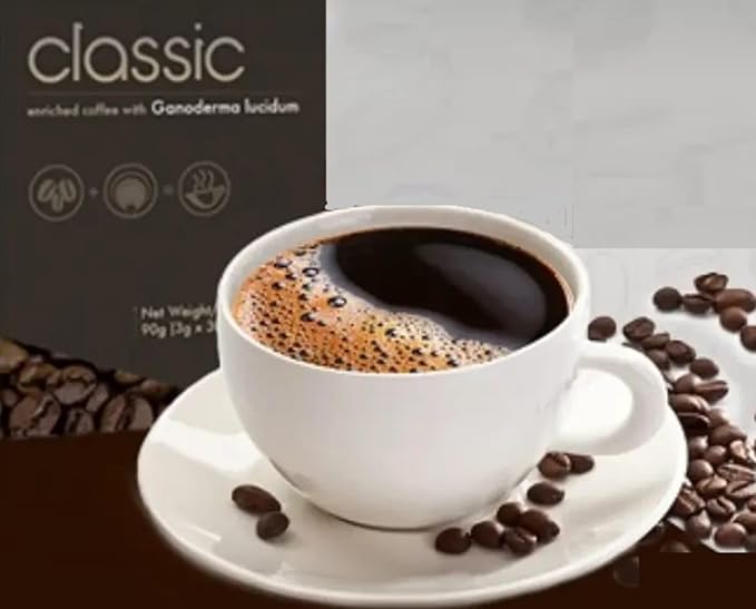 Gano Excel Classic Coffee – 2 Boxes (60 Sachets Total) – Instant Ganoderma Coffee Energizing &amp Immune Support – Rich Smooth Taste