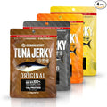 Kaimana Ahi Tuna Fish Jerky - Premium Protein &amp Rich In Omega-3's - All Natural &amp Wild Caught Tuna Jerky. Made in Hawaii USA. (4 Pack Variety Bundle)