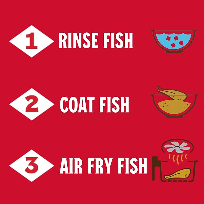 Louisiana Fish Fry Air Fry Fish Coating Mix 5 oz (Pack of 6)
