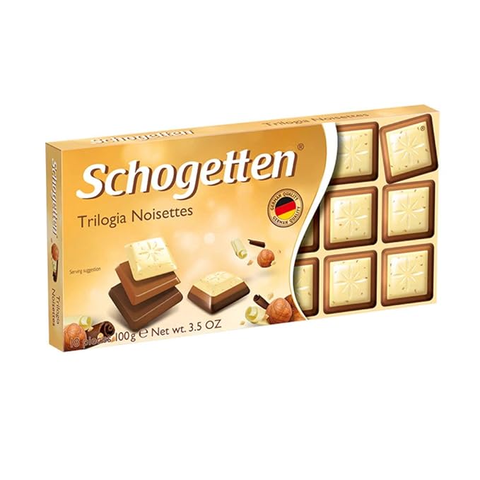 Schogetten Assortment of German Chocolates 6 Variety Pack 100gram Each