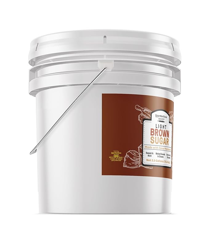 Unpretentious Light Brown Sugar 3.5 Gallons Made With Cane Molasses Perfect For Desserts Meat &amp Fruit