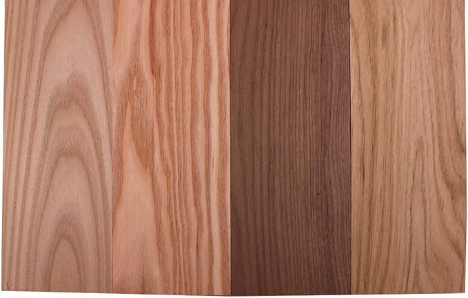 Barrington Hardwoods Domestic Exotic Variety Pack - Grey Elm Coffee Nut Walnut Butternut - 3/4 x 4 (4 Pcs) (3/4 x 4 x 36)