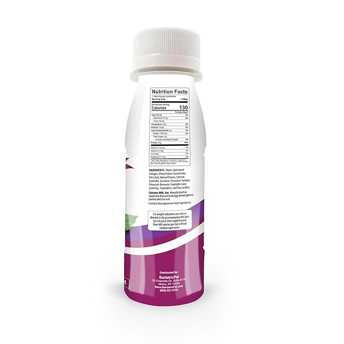 BariatricPal 30g Whey Protein &amp Collagen Power Pro Shots - Wild Berry (6 Bottles)