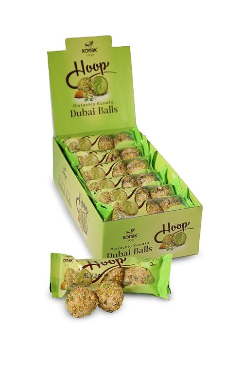432 Dubai Chocolate balls - With Kunafe pistachio Delicious and concentrated pistachio flavor - perfect as a nice gift office greeting friends gathering 144 packs - 27 g Total 137.16 Oz
