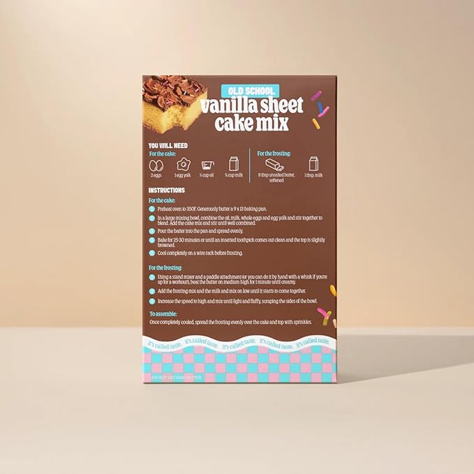 Cravings by Chrissy Teigen Vanilla Birthday Cake &amp Cupcake Mix - Includes Milk Chocolate Frosting &amp Sprinkles - Easy Yellow Cake &amp Cupcake Mix (Pack of 3)
