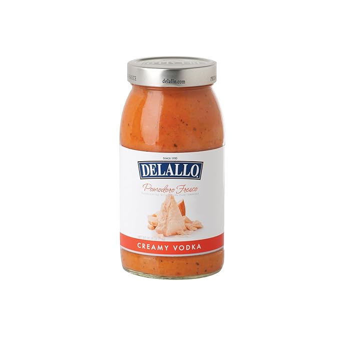 DeLallo Creamy Vodka Sauce (3-Pack) Pomodoro Fresco Made with Parmesan and Pecorino Romano Cheeses Tangy Sweet Tomato Flavor Gluten Free All Natural