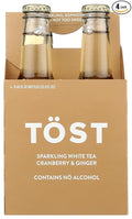 TOST Cranberry &amp Ginger Sparkling White Tea 4 Pack 8.45 FZ