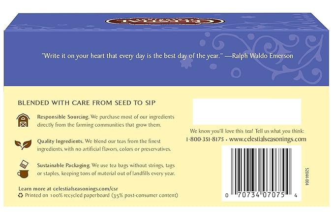 Celestial Seasonings True Blueberry Herb Tea (6x20 bag)