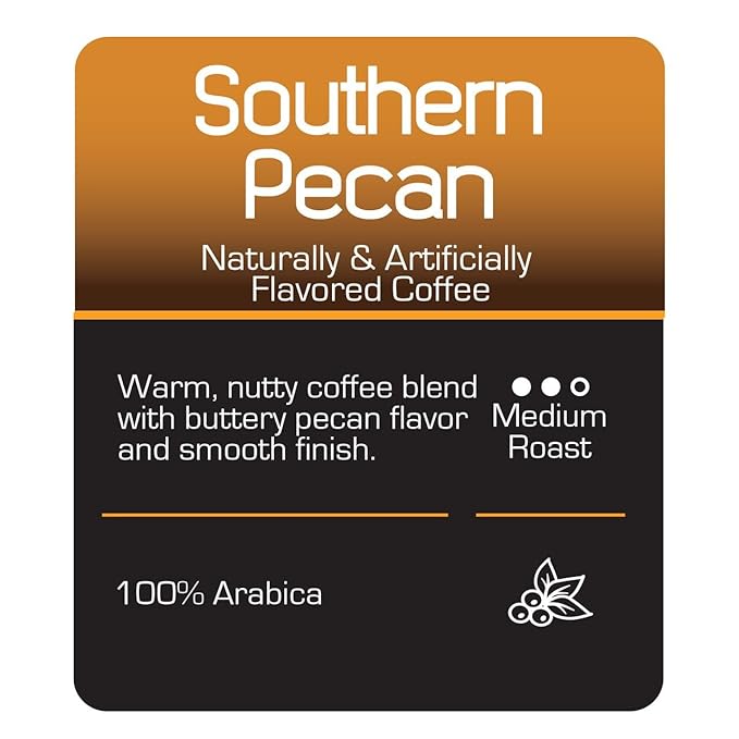 Roast Ridge Single Serve Coffee Pods for Keurig K-Cup Brewers Medium Roast Southern Pecan 60 Count
